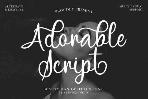 Adorable Script: A Handwritten Font for Creative Projects