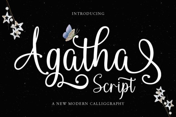 Agatha Script: A Romantic Calligraphy Font for Creative Expression