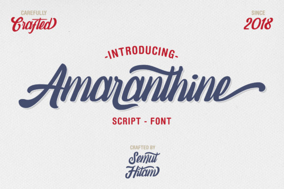 Amaranthine Script: A Timeless Typographic Asset