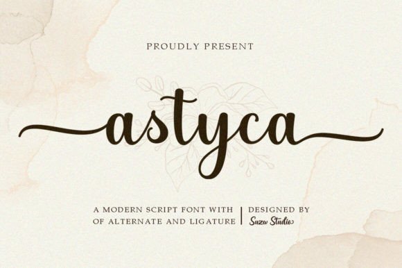 Astyca Script: A Touch of Romance in Every Letter
