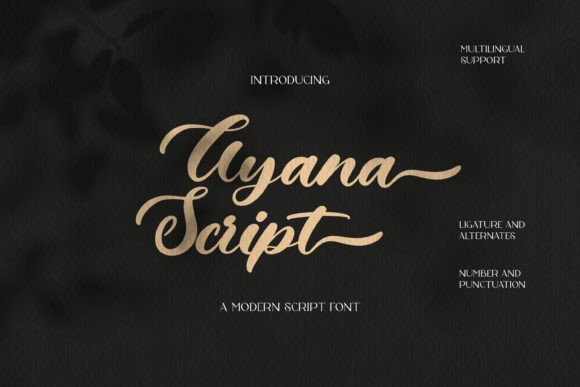 Ayana Script: A Font That Merges Elegance and Modernity