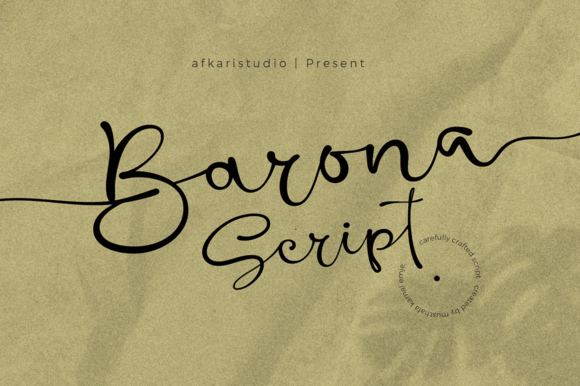 Barona Script: A Timeless Font for Contemporary Branding and Design