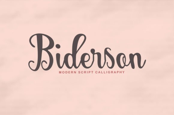Biderson Script: Elevating Design with Timeless Elegance