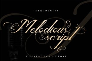 Enhancing Design Projects with the Elegant Melodious Script Font