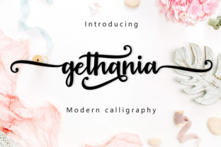 Gethania Script: A Beautiful Font for Creative Expression