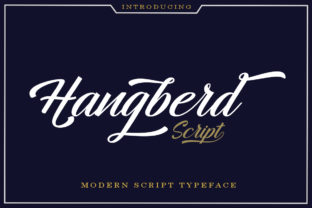 Hangberd Script: A Modern Calligraphy Font for Creative and Professional Use