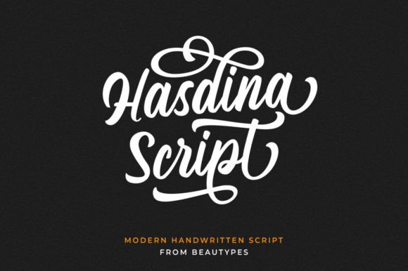 Hasdina Script: A Vintage-Inspired Font for Modern Creativity