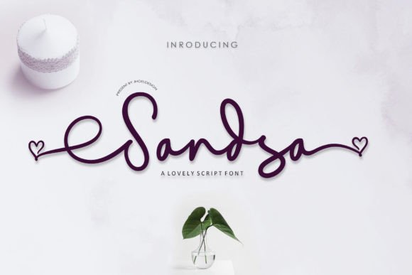 Introducing the Lovely New Sandsa Script Font: A Designer's Dream for Creative Projects