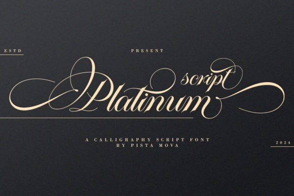 Platinum Script: A Font That Elevates Your Design with Elegance and Modern Flair