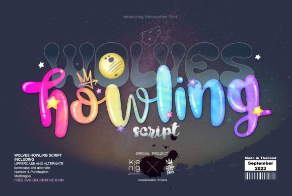 Wolves Howling Script: A Playful Font That Adds Joy to Creative Projects