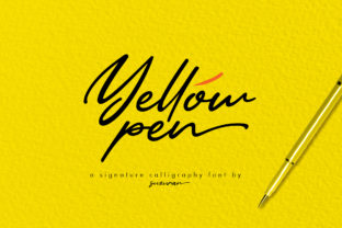 Yellow Pen Script: A Versatile and Elegant Font for Creative Projects